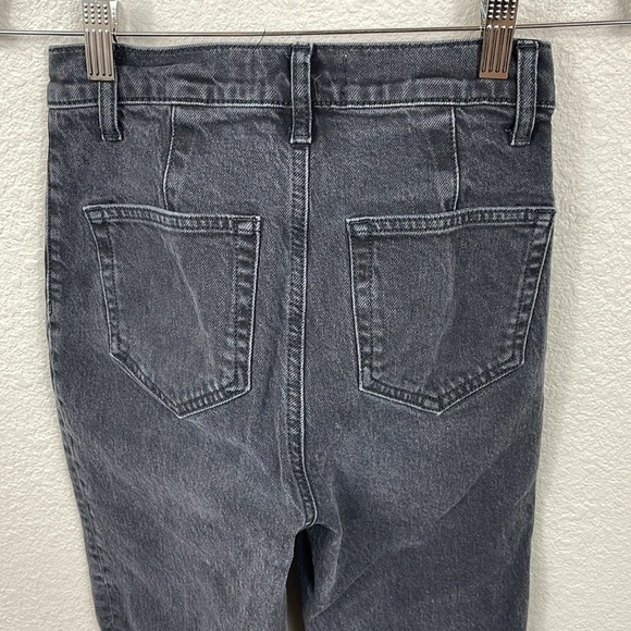 Reformation Peyton Zip Ultra High Rise Bootcut Jeans Solana Washed Black 25 - Picture 7 of 14